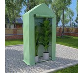 Invernadero con estructura de acero 0,5 m2 1x0,5x1,9 m