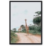 Cuadro giraffe in the savana iii