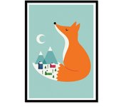 Art-poster - winter dreams - andy westface - con marco negro 30 x 40 cm