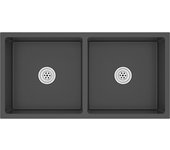Fregadero de cocina hecho a mano, instalaciones de fregadero de baño para el hogar, interior de cocina, acero inoxidable negro 02_00024