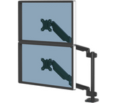 Platinum series brazo para monitor doble vertical - hasta 27 y 8kg - fellowes