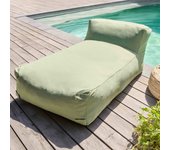 Tumbona para muebles de jardín modulares verde cactus, mixi - oviala