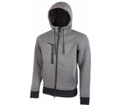 U-power pe119gm-s - sudadera de felpa con cremallera y capucha gama performance modelo tasty grey meteorite talla s