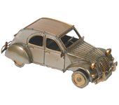 Coche vintage de metal para coleccionistas, modelo clásico, ideal como regalo, decoración y juguete retro