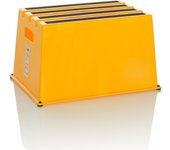 Taburete / peldaño tio-e1 plástico amarillo hjh office