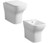 Bidã© de un orificio con desagã¼e automã¡tico serie paffoni iris - blanco/oro
