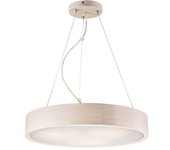 Lamkur plafón colgante cilíndrico blanco, 3x e27