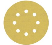 Papel de molienda experto c470 con 8 orificios para lijadora excéntrica, 125 mm, g 320, 50 pcs.