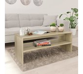 Mesa de centro roble sonoma 100 x 40 x 40 cm aglomerado