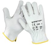 Guantes elásticos de piel flor vacuno safetop tipo conductor brión - 12 unidades