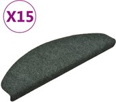 Alfombrilla autoadhesiva de escalera 15 piezas | alfombras de escalera | tapetes de escalera 65x21x4 cm verde cfw65069