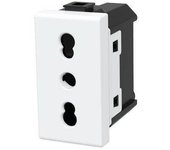 Abm toma blanca voltios 250 a 10/16 2p+t