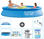 Paquete de piscina - intex - alrededor - 305x305x61 cm + accesorios a492