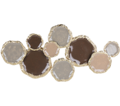 Beliani decoración de pared argon metal 57 cm multicolor