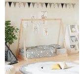 Estructura de cama para niños madera maciza de pino 70x140 cm
