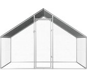Gallinero | jaula gallinero de exterior de acero galvanizado 2,75x2x1,92 m cfw699193