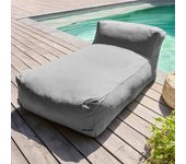 Tumbona para muebles de jardín modulares grises, mixi - oviala