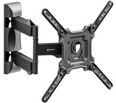 Onkron soporte tv pared 32-65, hasta 35 kg, vesa 100x100 a 400x400, inclinado y giratorio m4-b negro