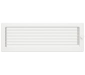 Rejilla de ventilación para chimenea 17x49 blanca con persianas enrollables