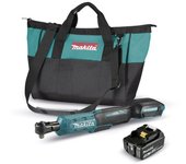 Makita dwr180rf - llave de carraca angular 18v lxt 47.5nm 1 baterías 3ah 1/4 / 3/8