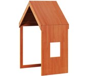 Techo de cama infantil madera maciza pino marrón 60x99x139,5 cm