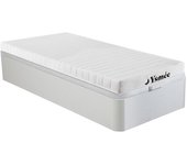 Conjunto somier cajón blanco + colchón de espuma 7 zonas 90 x 190 cm - stelo kids de morgengold