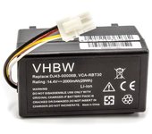 Vhbw batería compatible con samsung navibot pop-out vr10f71, pop-out vr10f71ua robot limpieza (2000 mah, 14,4 v, li-ion)