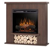Tula - chimenea eléctrica de suolo led independiente - roble - 23' - 95 x 92 x 28