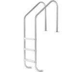 Vevor escalera piscina acero inoxidable, 2 rampas, 3 escalones antideslizantes, capacidad 120 kg, para piscinas enterradas 122-137 cm, jardín, casa