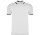 Polo de manga corta, cuello con tapeta bicolor montreal roly po6629