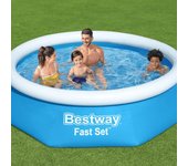 Bestway piscina inflable redonda fast set 244x66 cm