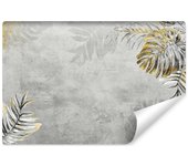 Papel pintado foto plantas tropicales de hormigón para dormitorio 180cm x 120cm
