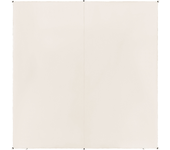 Beliani toldo vela lukka 300 cm 300 cm blanco crema
