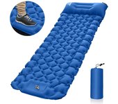 Colchoneta hinchable extragruesa de 3,9 pulgadas con bomba de almohada incorporada, colchón de aire para camping compacto e impermeable