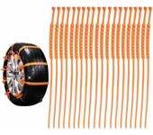 20 cadenas de nieve universales para neumáticos de coche, cadenas de nieve universales antideslizantes para neumáticos, cadenas de nieve fáciles de