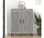 Aparador | aparador de comedor | armario de cocina de madera de ingeniería gris sonoma 69,5x34x90 cm cfw21519