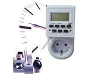 Enchufe eléctrico schuko temporizado temporizador semanal 24 horas programable et131