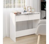 Mesa consola blanco 89x41x76,5 cm acero