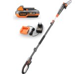 Fuxtec e1he20 podadora telescópica a batería de 20 v con batería y cargador