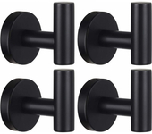 Toallero montado en la pared perchero para baño perchero negro mate sus 304 acero inoxidable toallero resistente perchero albornoz armario esponja gan