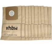Vhbw 10x bolsa aspiradora compatible con daewoo fortis, rc- 1650, rc-1650, rc-300, 970070 aspiradora - papel, 27,5 cm x 16 cm, color arena