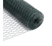 Alambre para gallinero 10/25m, valla rígida para jardín tamaño de malla: 27 mm - altura: 100cm x 25m
