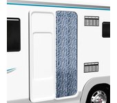 Maison exclusive - cortina mosquitera chenilla azul y blanco 118x220 cm