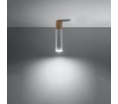 Lámpara de techo poblano led blanco con bombilla 3000k - 6x6x30cm sollux
