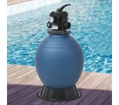 Maison exclusive - filtro de arena de piscina válvula de 6 posiciones azul 460 mm