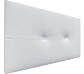 Dhome cabecero de polipiel pro cabeceros cabezal tapizado cama lujo (blanco, 105cm)