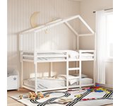 Techo para cama infantil 213x95,5x144,5 cm madera maciza de pino