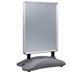 Soporte para carteles a1 a base de agua aleación de aluminio gris