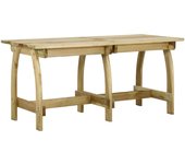 Vidaxl mesa de jardín de madera de pino impregnada 160x74x75 cm