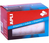 Rollo etiquetas blancas permanentes ø 13.0mm apli